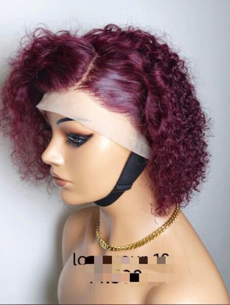 Perruque Bouclée Rouge