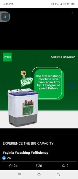Synix 12 Kg Washing Machine