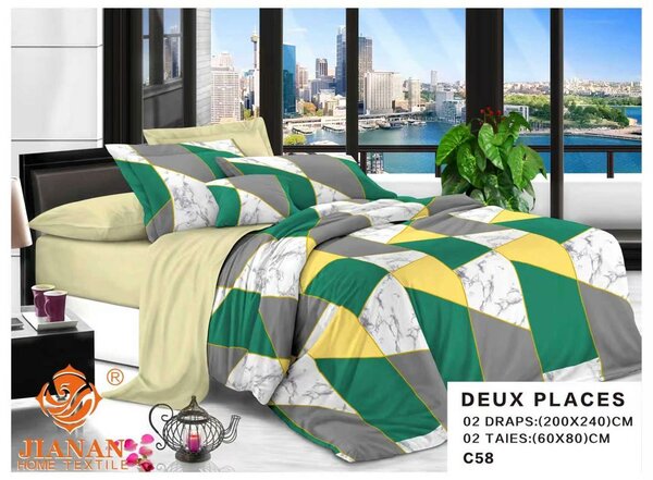 Parure de lit design géométrique