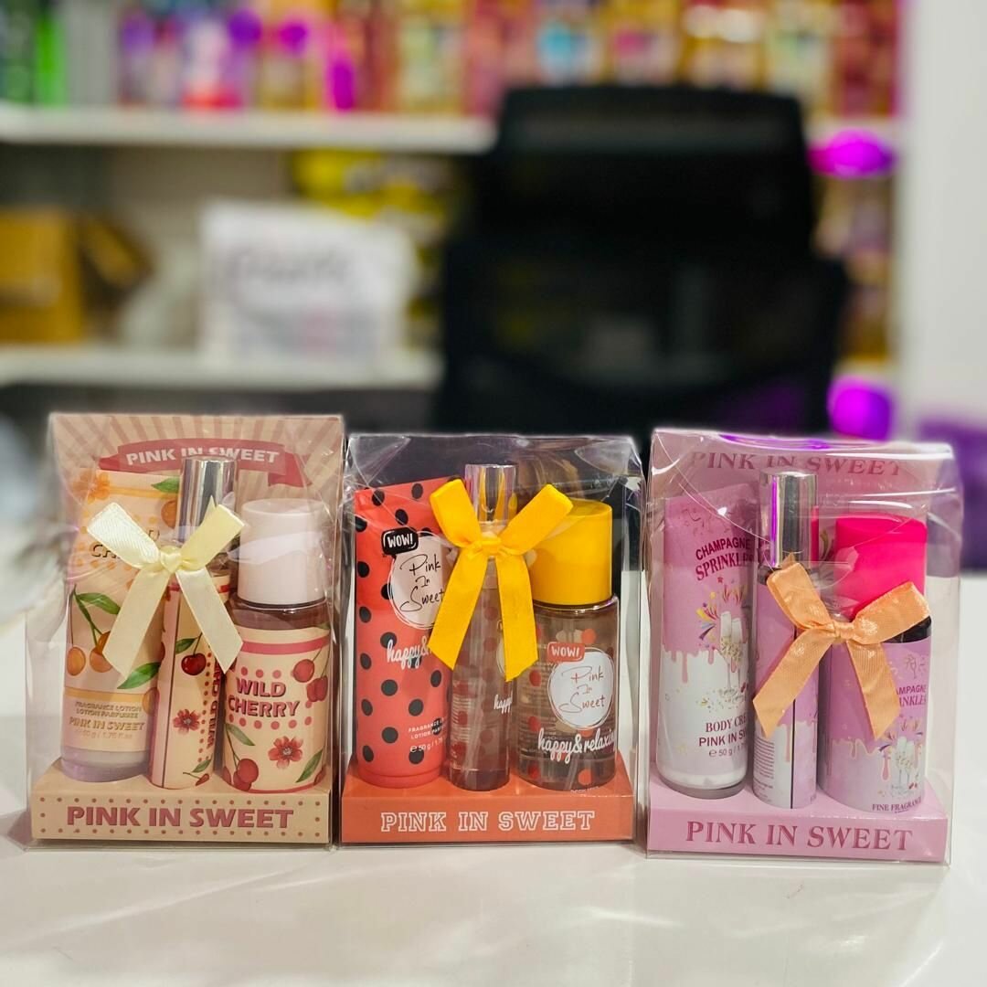 Pink in Sweet 3 in 1 Gift Set