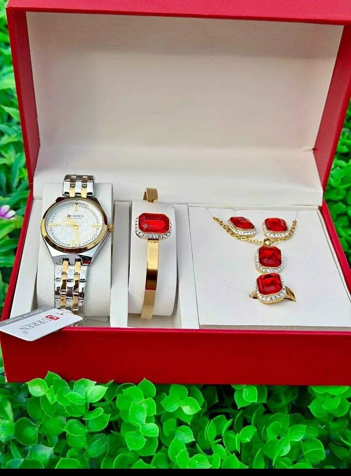 Montre Curren avec ensemble de bijoux