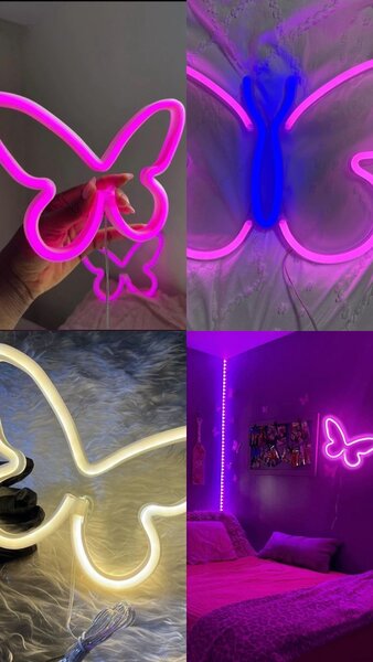 Butterfly neon light