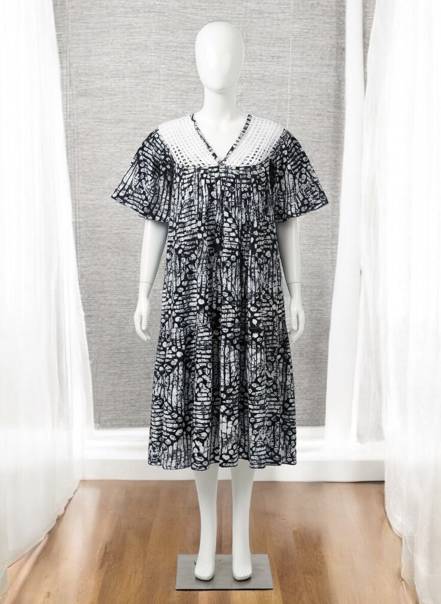 Robe bohème à motifs ethniques