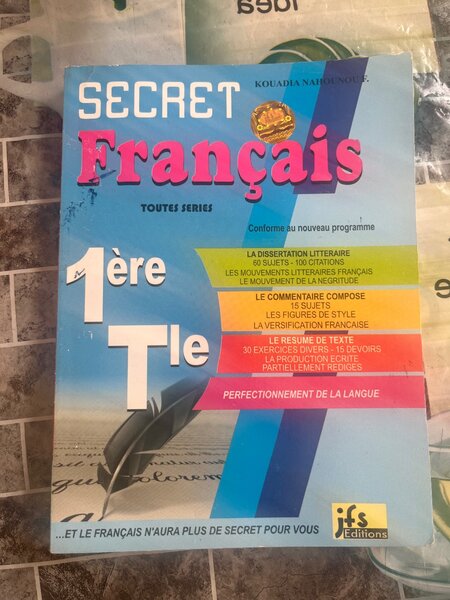 Livre Secret Français 1ère Tle