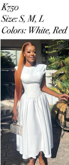 white corset dress