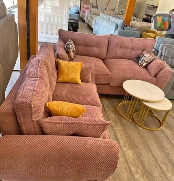 Canapé d'angle en tissu