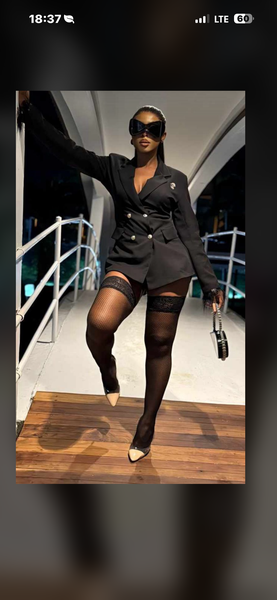 Collant filet élégant femme