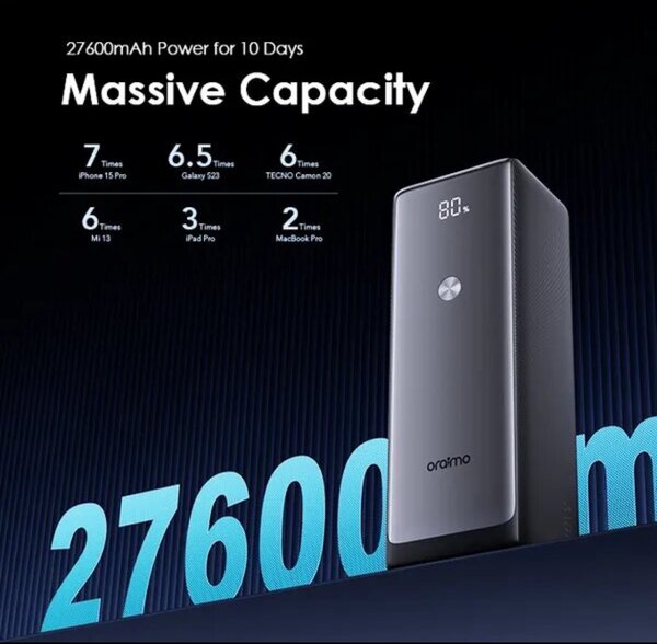 Oraimo Power Bank 27600mAh