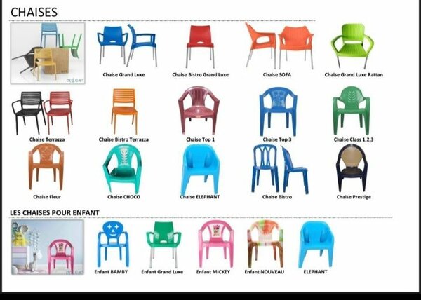 Chaise grand luxe sans manche