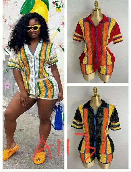 Combinaison Couvre Maillot de Bain Multicolore