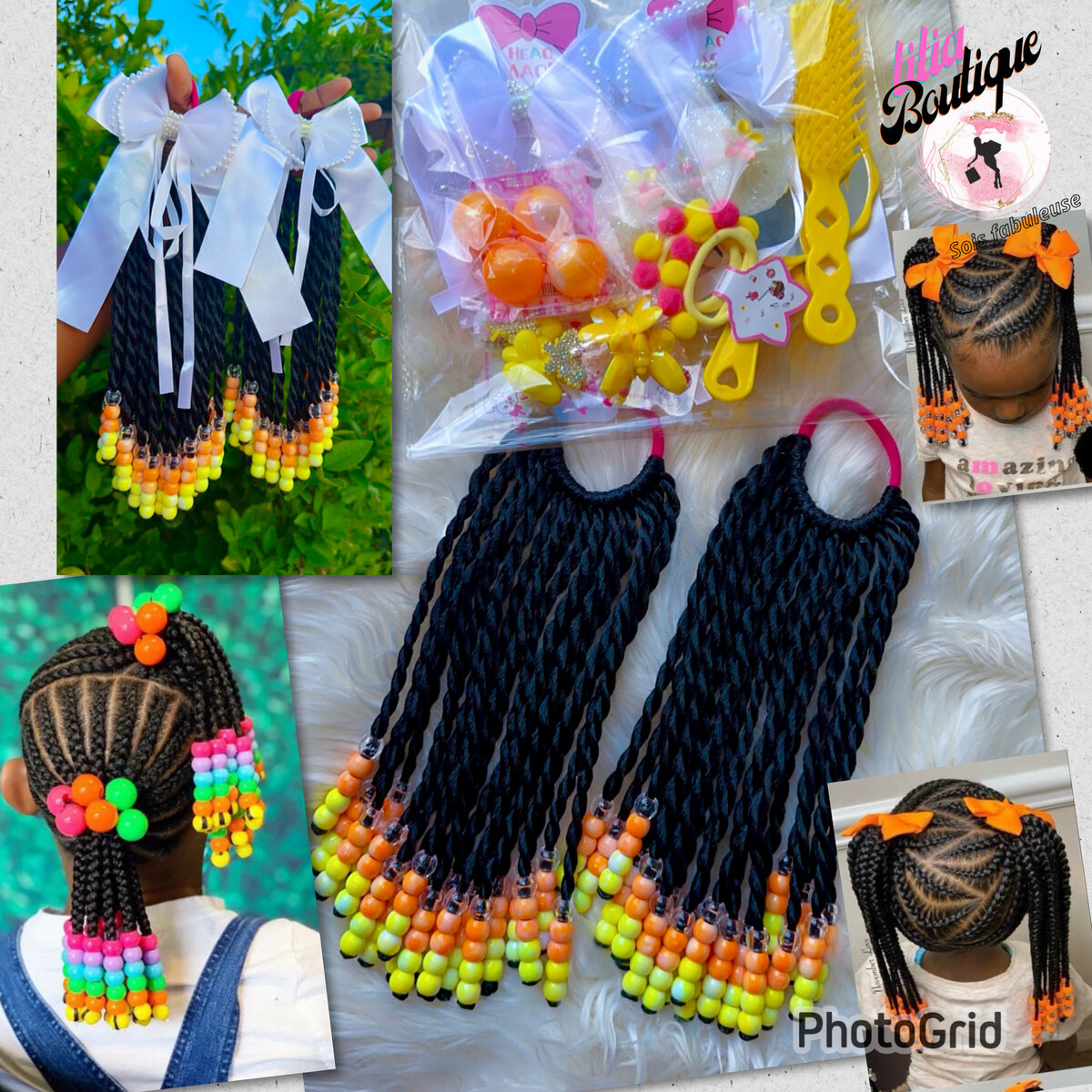 Extensions tressées pour enfants