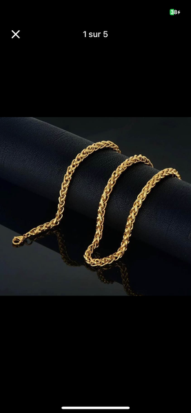 Chaîne en or élégante