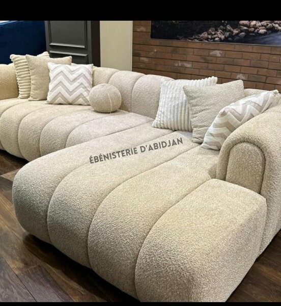 Canapé modulable en tissu pour salon