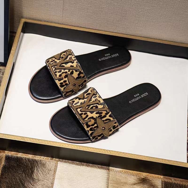 LV LEOPARD PRINT Slippers