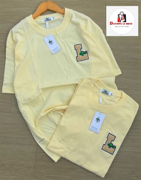 Lacoste T-shirt jaune homme