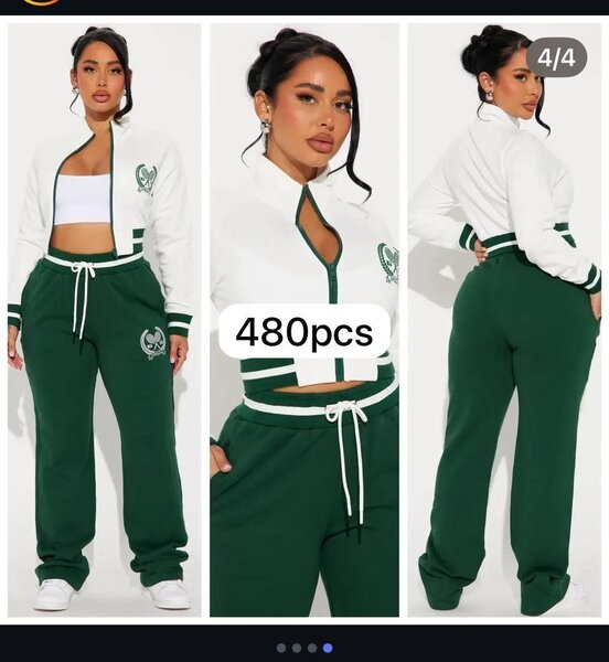 Survêtement vert et blanc chic