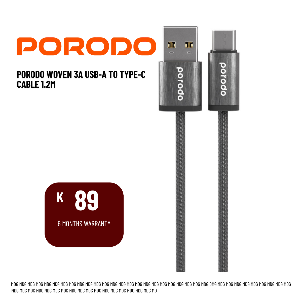 Porodo USB A to Type C