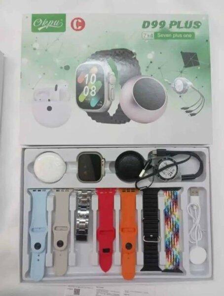 Montre connectée+écouteurs+enceinte bluetooth