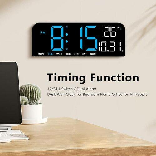 Horloge numérique LED murale