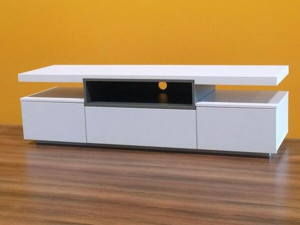 Table basse télé moderne blanc