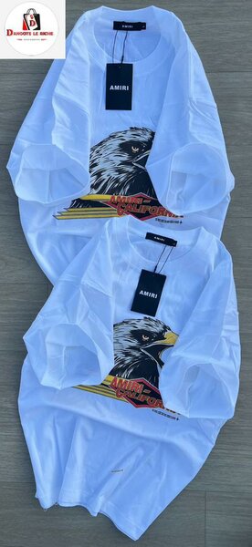 T-shirt blanc motif aigle