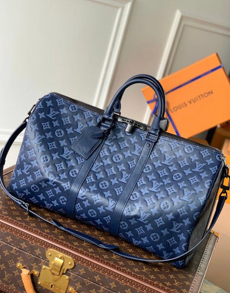 Sac de voyage luxe bleu