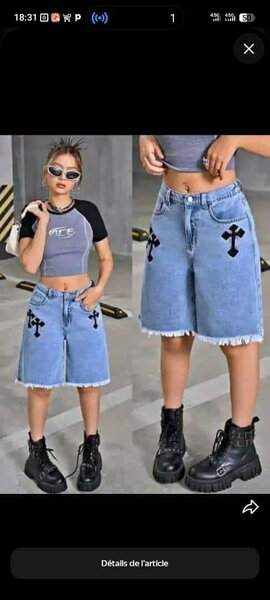 Shorts en jeans pour femme