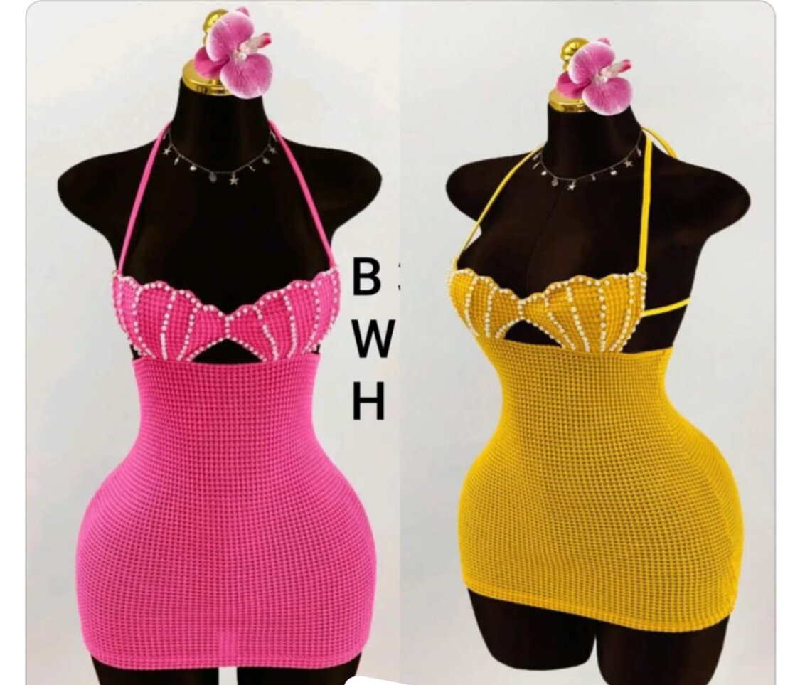 Robe Crochet Éclatante Été