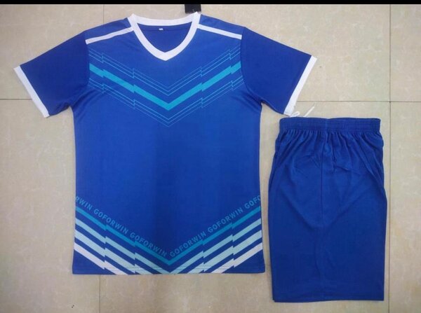 Ensemble de football bleu pour homme