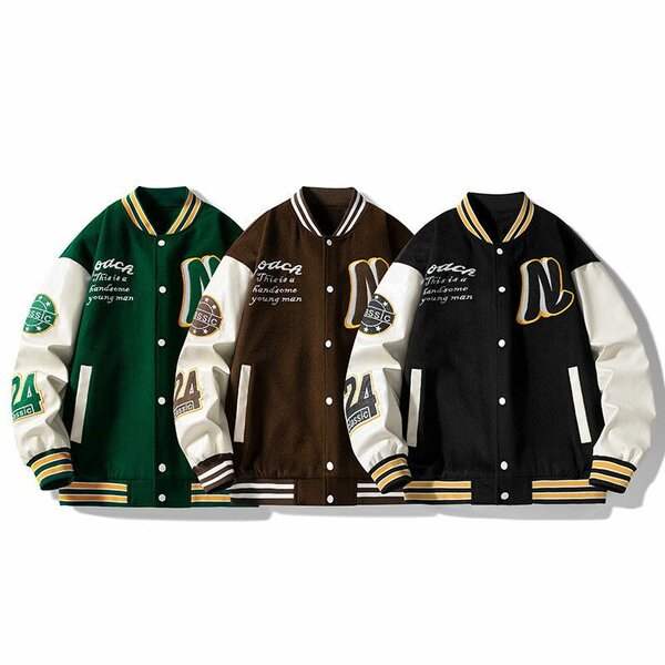 Veste de baseball classique pour hommes