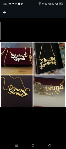 Customise neckless with your name