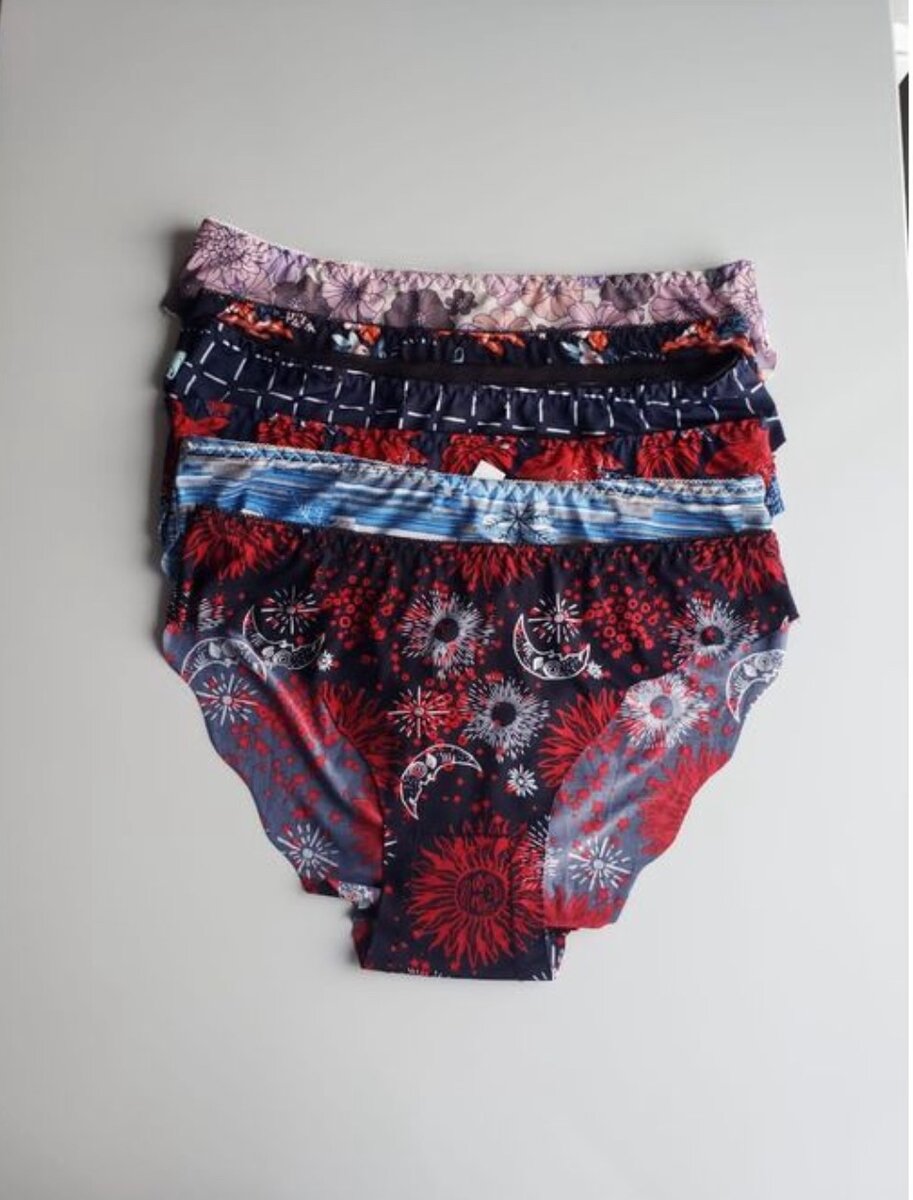 6 Pieces Of Ladies Invisible Set - MultiColour