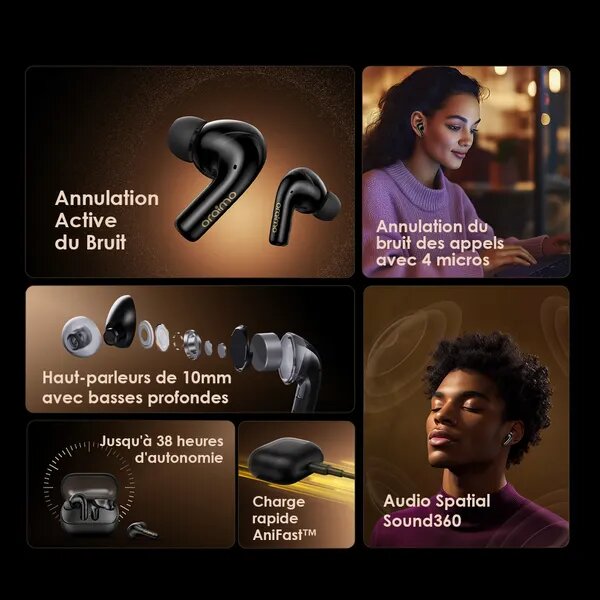 Écouteurs Sans Fil Oraimo ANC