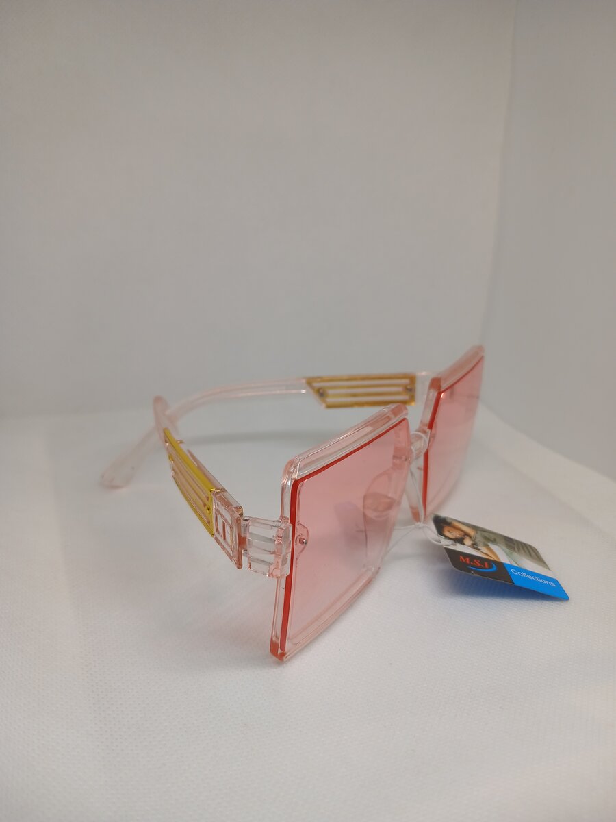 Light pink glasses