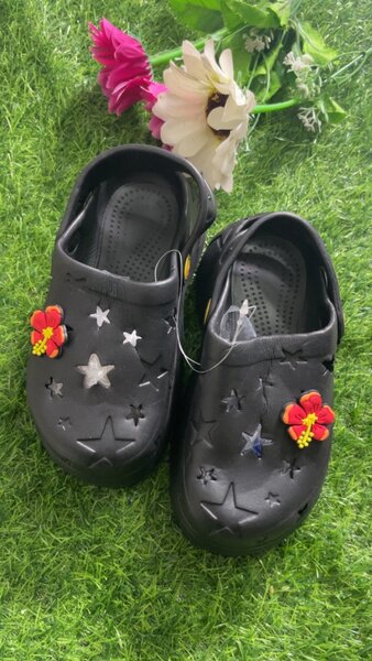 Sabots de jardin fleuris