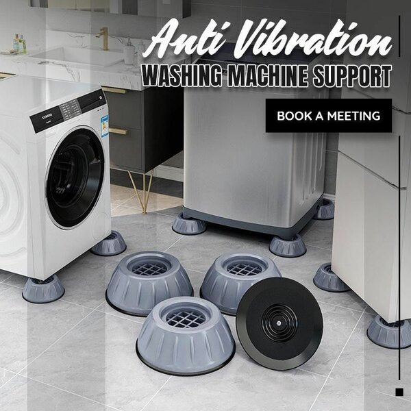 Support Anti-vibration Caoutchouc Pour Machine A Laver 4 Pce