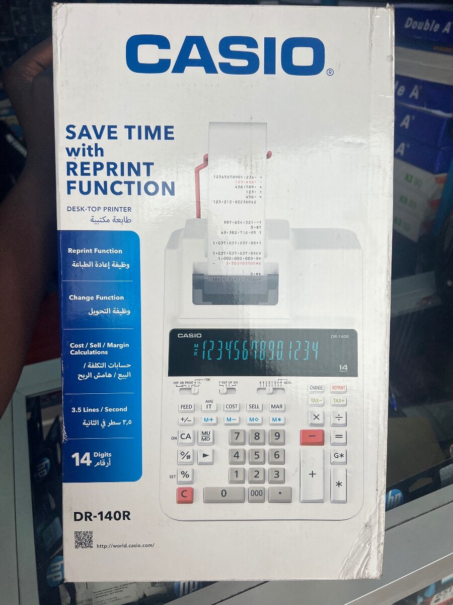 Calculatrice imprimante Casio DR-140R