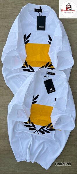 T-shirt blanc imprimé tendance