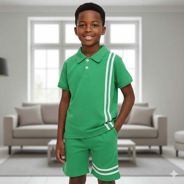 Ensemble Polo Vert Enfant