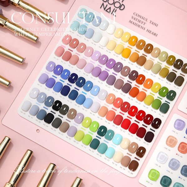 Gold cap 60 colors C type nail polish one bottle one color.