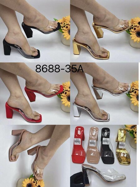 Sandales Transparente à Talons