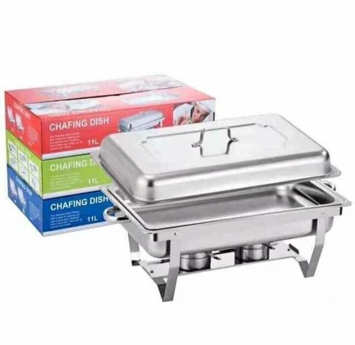 Plat de service en inox 11L