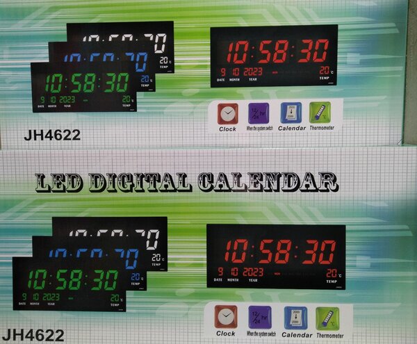 Horloge Murale LED Multifonction