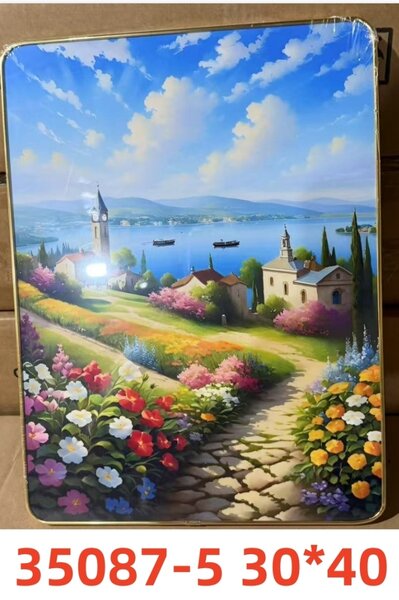 Paysage de campagne en toile