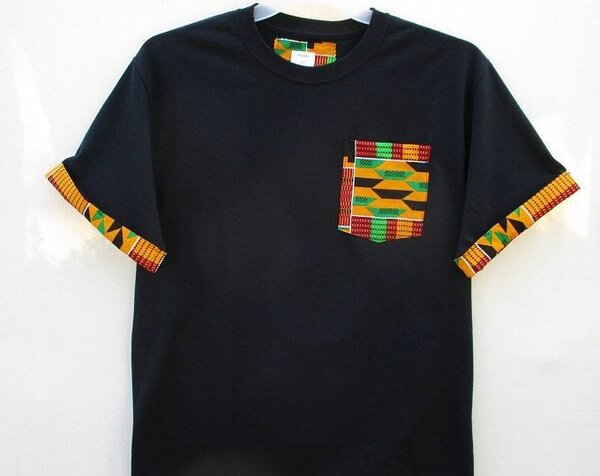 T-shirt with kente design