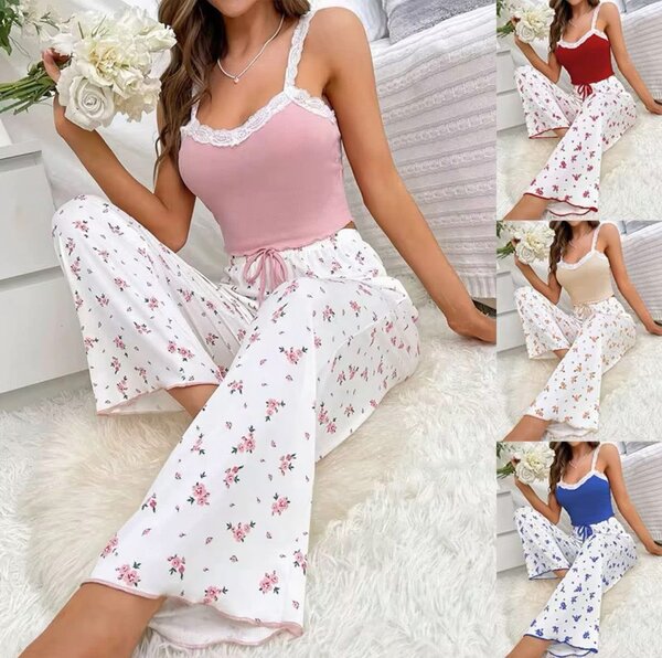 Pyjama été floral femme