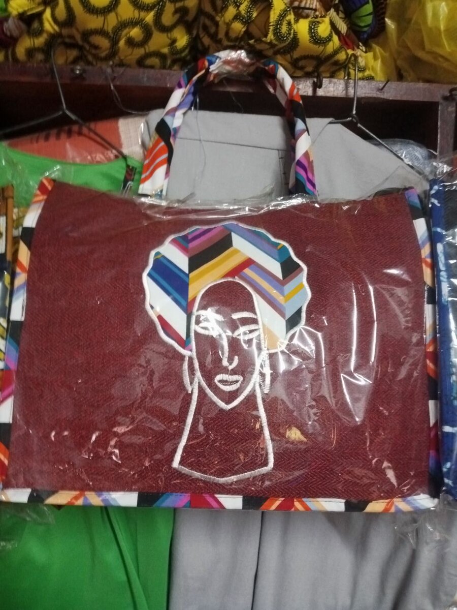 Sac cabas en tissu africain