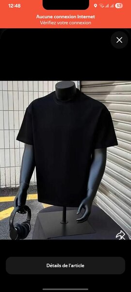 T-shirt noir classique