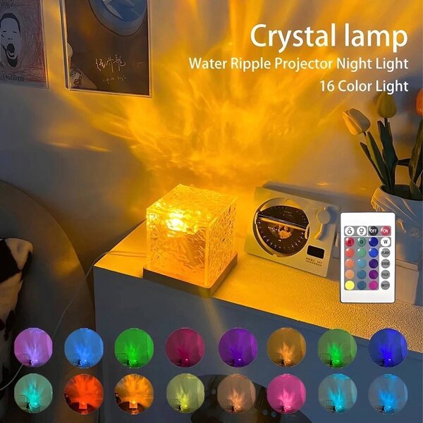 Water Ripple Crystal Projector Lamp
