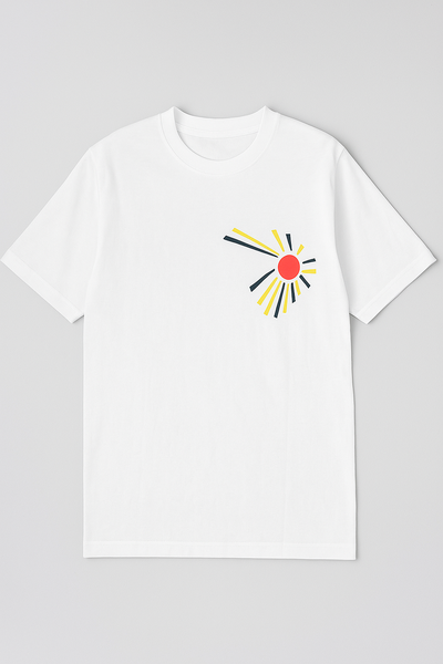 T-shirt d'été blanc imprimé